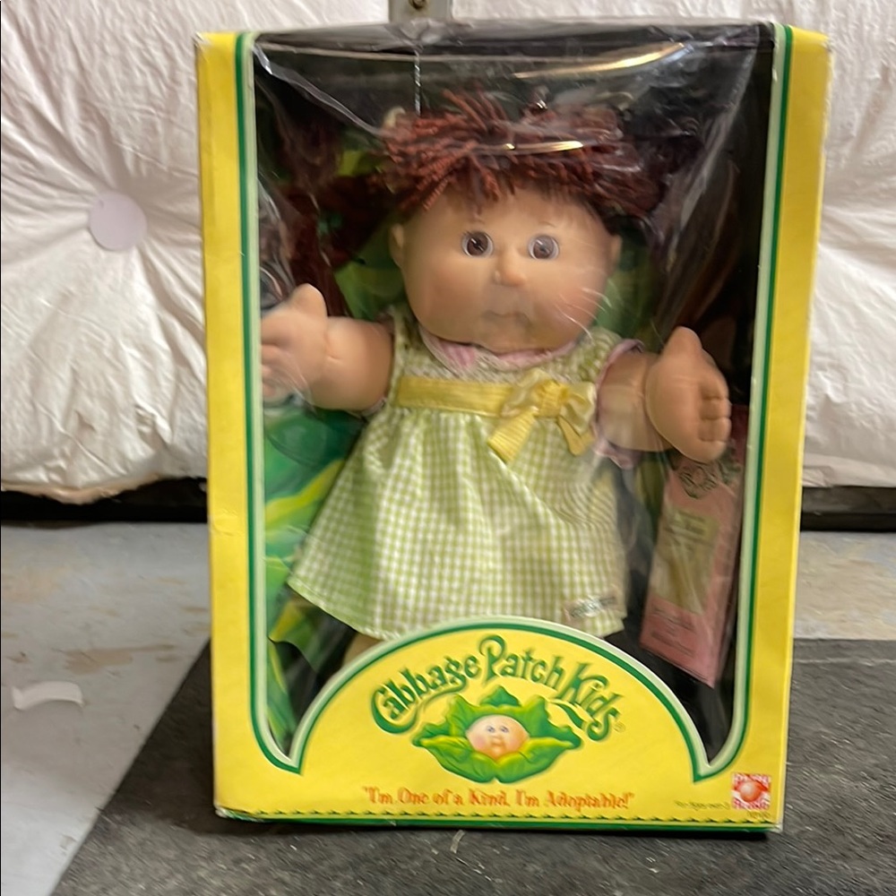 Green and Yellow Cabbage Patch Kids Dolls with Accessories